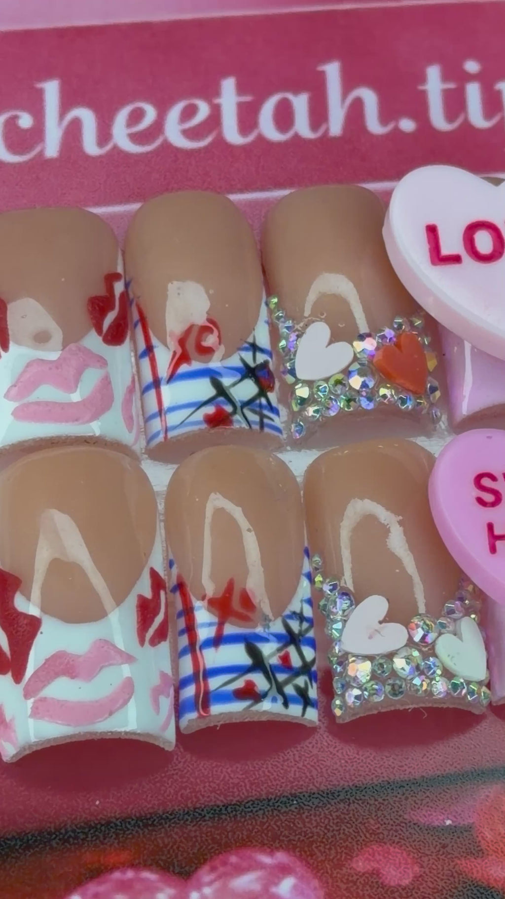 “Love “ acrylic press ons